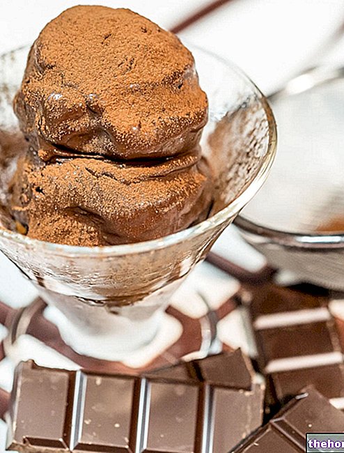Eiscreme mit dunklem Schokoladensorbet - Alles Wasser