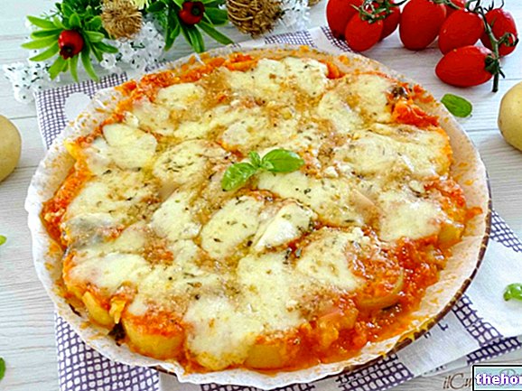 Burgonya Pizzaiola - Burgonya paradicsommal - Sütőben sütve