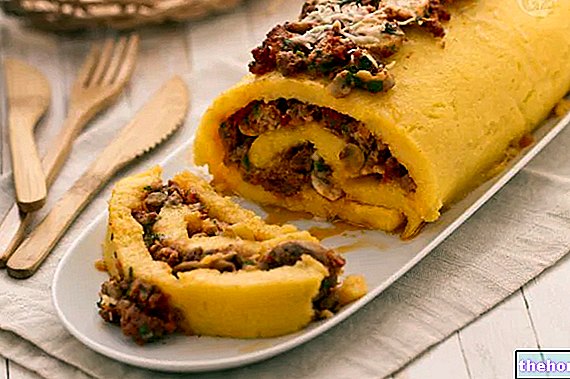 Polenta Roll with Mushrooms and Spinach