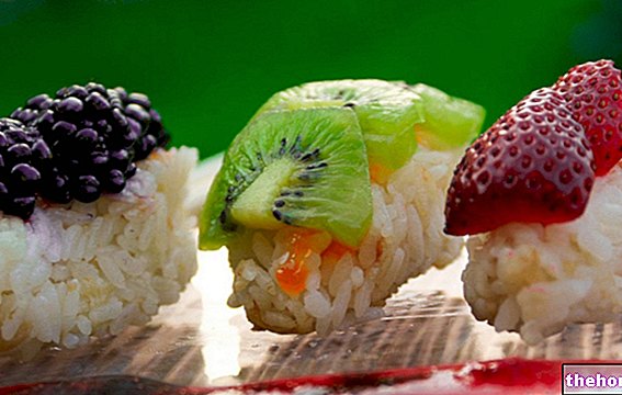Sushi de frutas