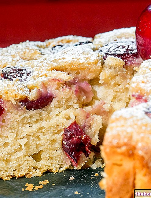 Rask kake med Ricotta og kirsebær